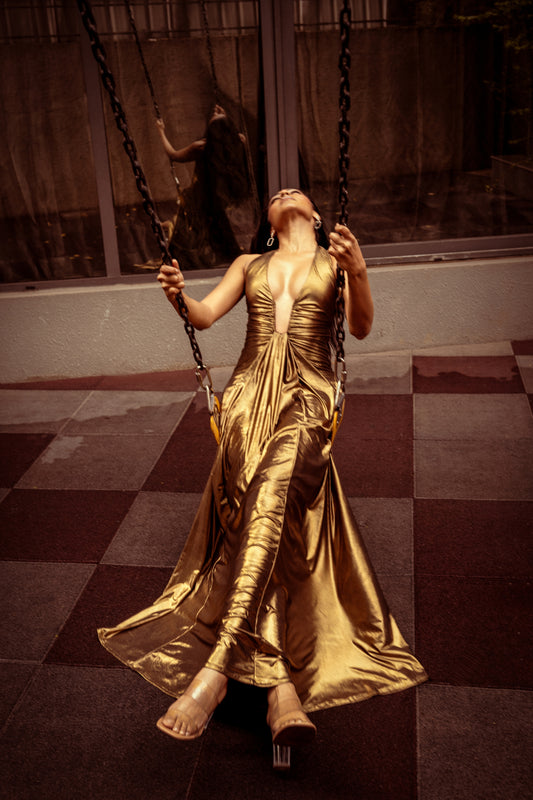 Elysian Golden Glow Maxi Dress