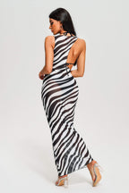 Ava Zebra Maxi Beach Cover
