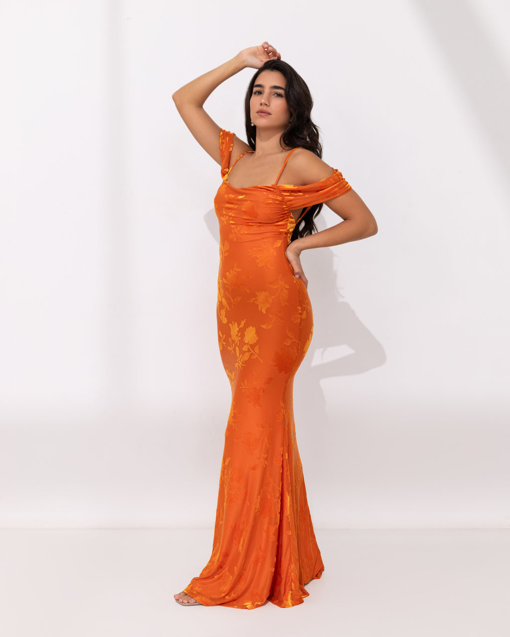 Sicilia Arancia Maxi Dress
