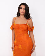 Sicilia Arancia Maxi Dress