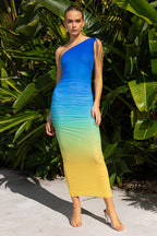 SONNY MIDI DRESS   PARAKEET