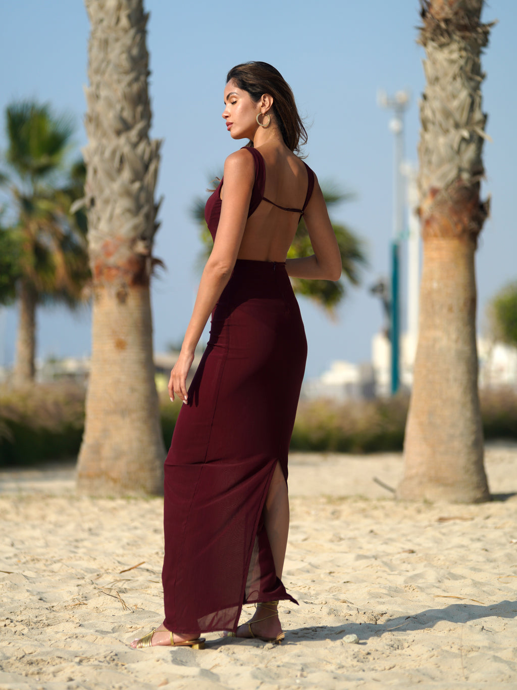 Marbella Maxi Dress – Wine