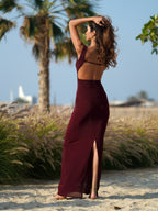 Marbella Maxi Dress – Wine