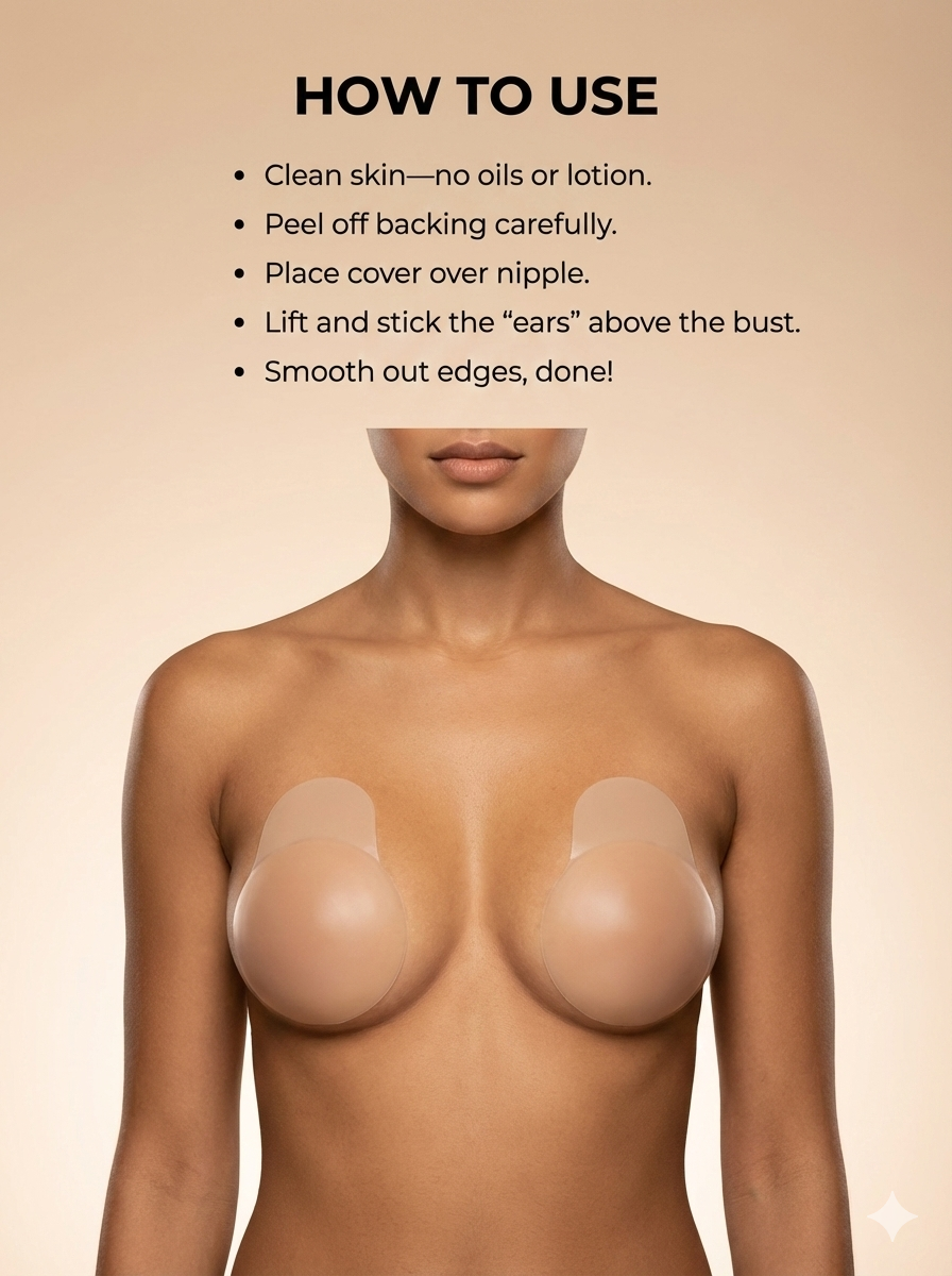 Bunny Ears Adhesive Nipple Cover