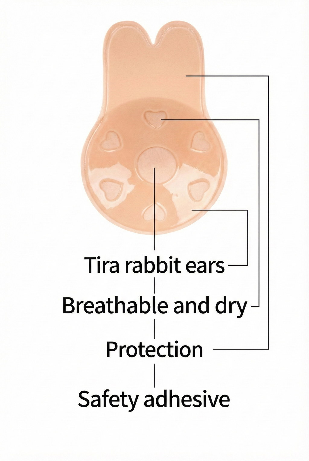 Bunny Ears Adhesive Nipple Cover