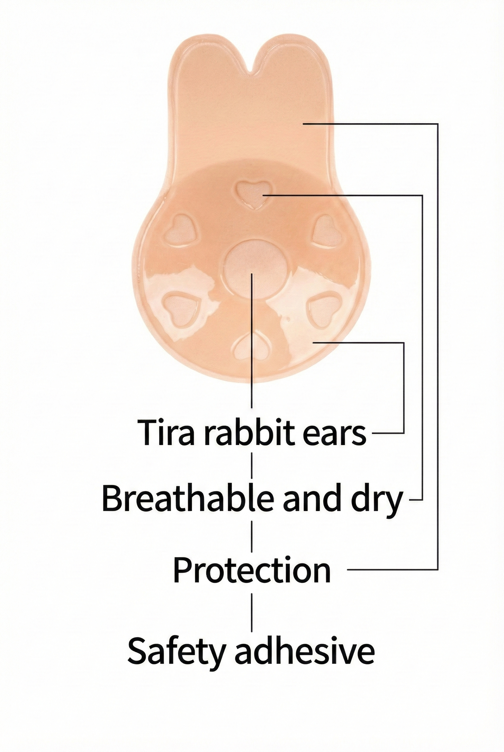 Bunny Ears Adhesive Nipple Cover