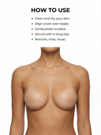 Non-Adhesive Reusable Nipple Covers