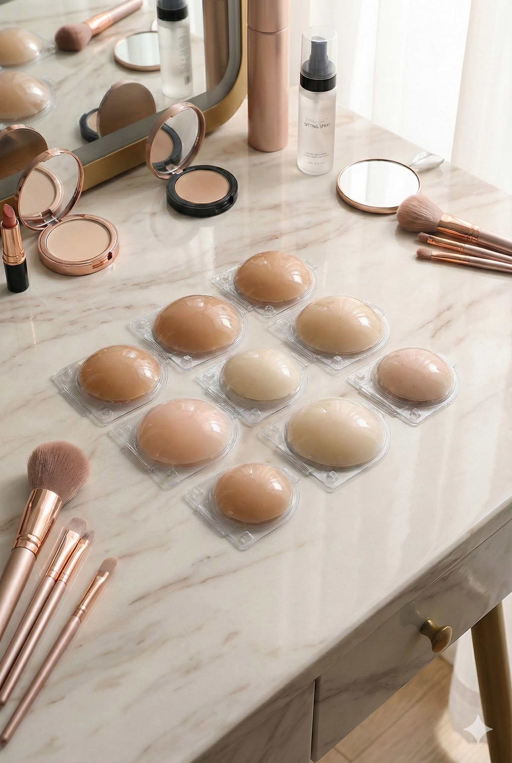 Non-Adhesive Reusable Nipple Covers