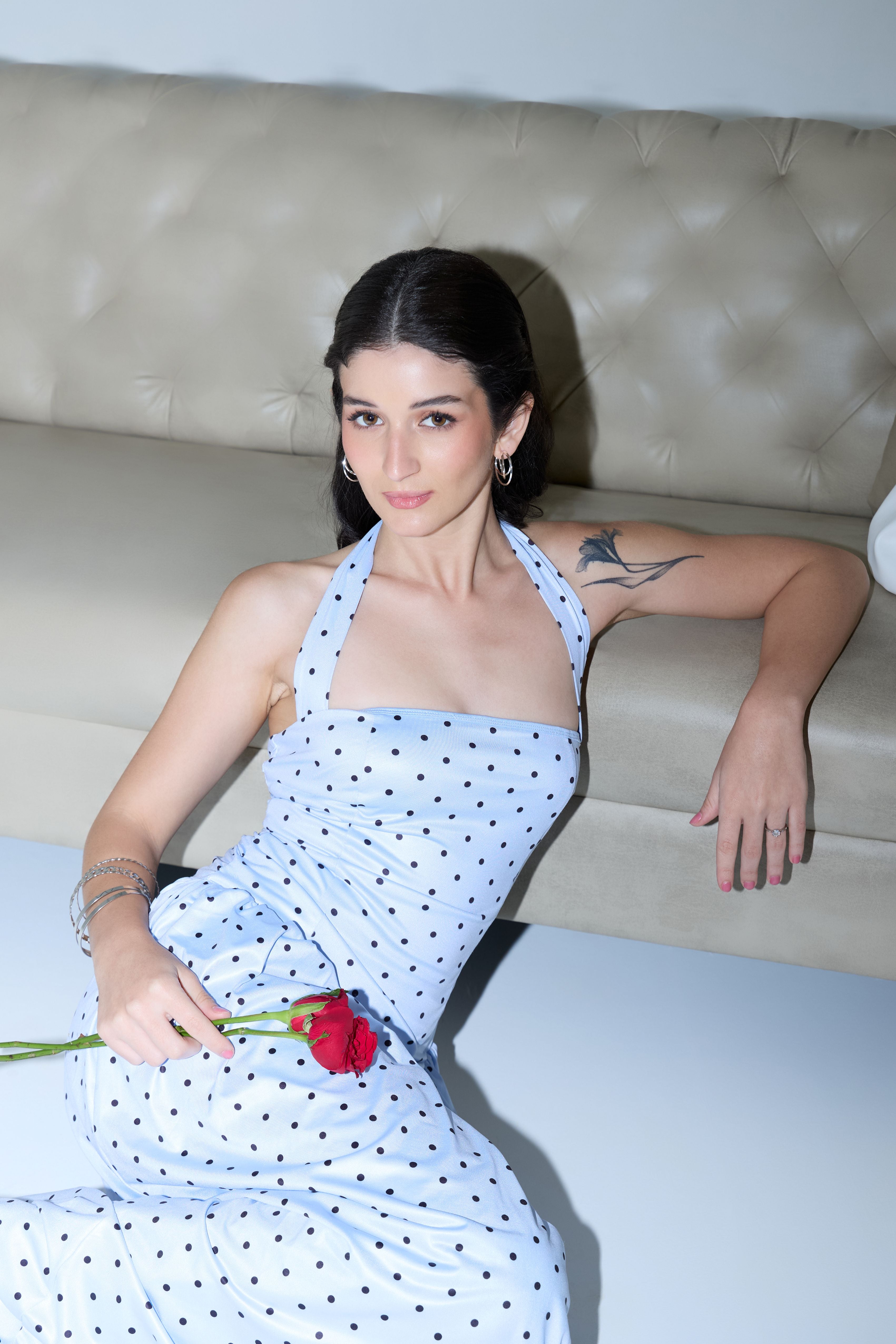 Saint-Tropez Soleil Midi Blue Polka - PREORDER