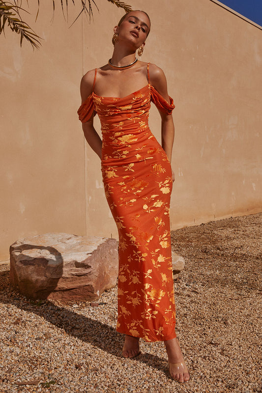 Sunkist Maxi Dress - Orange