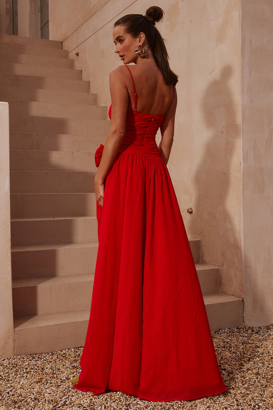 DANIKA MAXI DRESS - Red